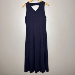 Talbots Midnight Blue Sleeveless Midi Dress